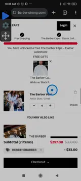 HERBTHEBARBER coupon verification screenshot