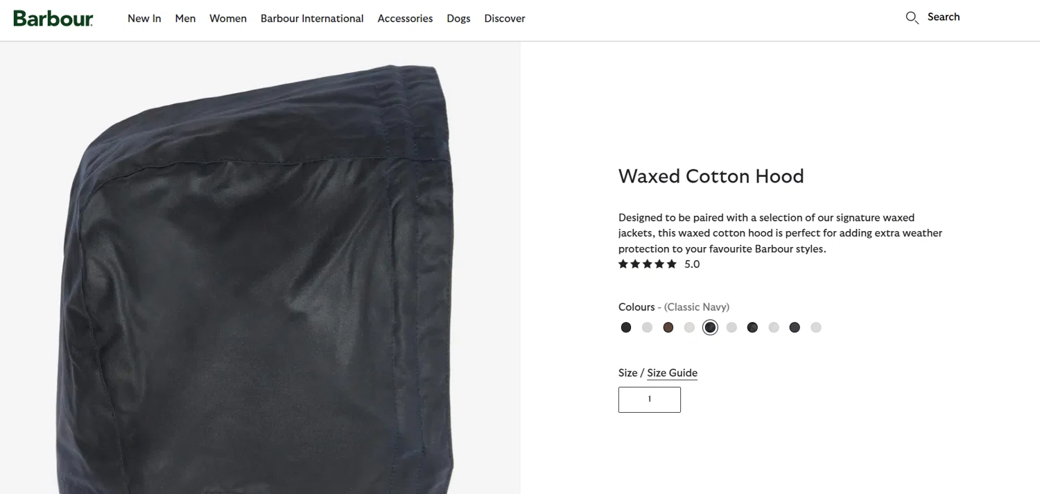 Barbour discount code screenshot showing code REA-ZLW-JFW-EDP applied at Barbour checkout page. Uploaded by SimplyCodes community member HoneyJean on Jul 8, 2025