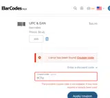 BCT10 coupon verification screenshot