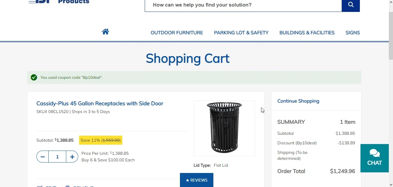 Barco Products checkout page showing Barco Products promo code box | Screenshot taken by SimplyCodes community member on Apr 3, 2023