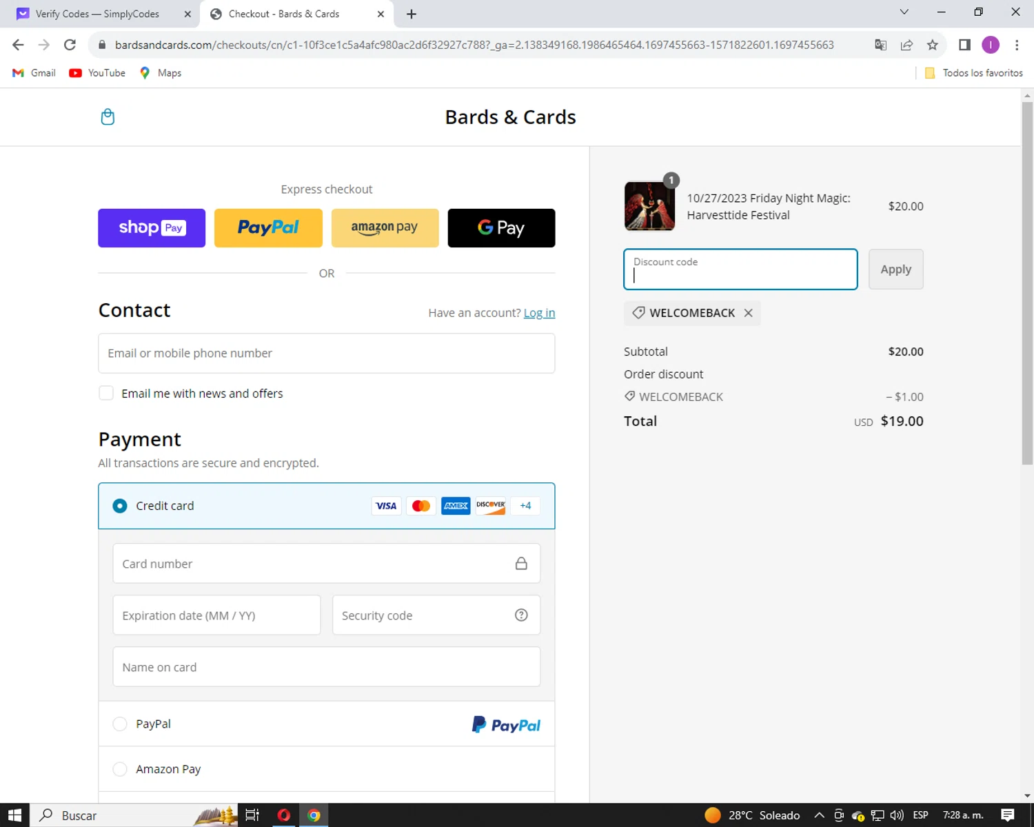 how to use Bards & Cards coupons