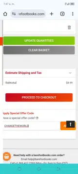 CHANGETHEWORLD coupon verification screenshot