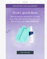 HALLOWEEN20 coupon verification screenshot