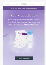 halloween20 coupon verification screenshot