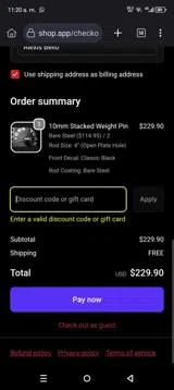 SARAYMORGAN coupon verification screenshot
