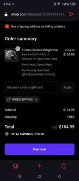 FREESHIPPING coupon verification screenshot