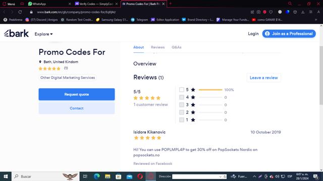 Bark checkout page showing Bark promo code box | Screenshot taken by SimplyCodes community member on Jan 28, 2024