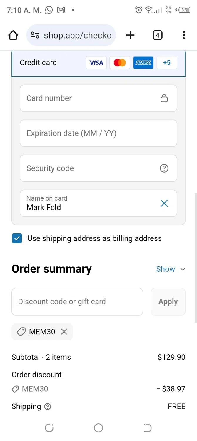 Dressbarn promo code screenshot showing code MEM30 applied at Dressbarn checkout page. Uploaded by SimplyCodes community member CoinBoss7109 on May 16, 2025