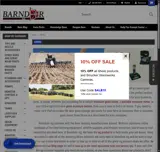 BarnDoor Ag coupon verification screenshot