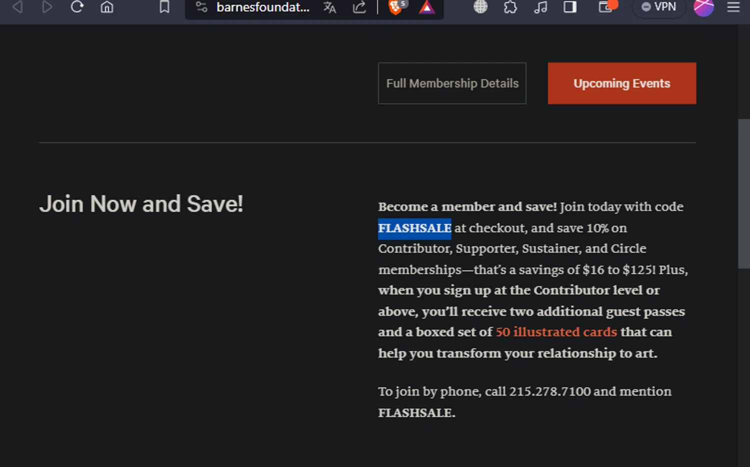 how to use The Barnes Foundation coupons