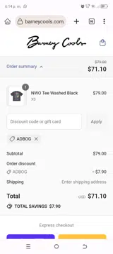 ADBOg coupon verification screenshot