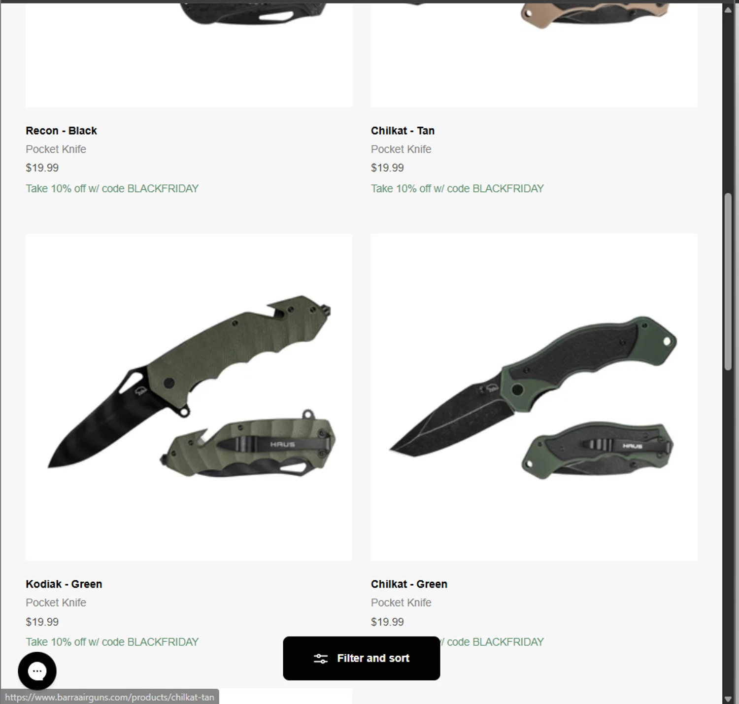 Barra Airguns promo code screenshot showing code BLACKFRIDAY applied at Barra Airguns checkout page. Uploaded by SimplyCodes community member PillarsofCreation on Nov 17, 2025