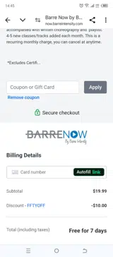 FFTYOFF coupon verification screenshot