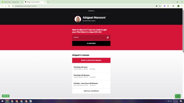 Barry's checkout page showing Barry's promo code box | Screenshot taken by SimplyCodes community member on Sep 12, 2025