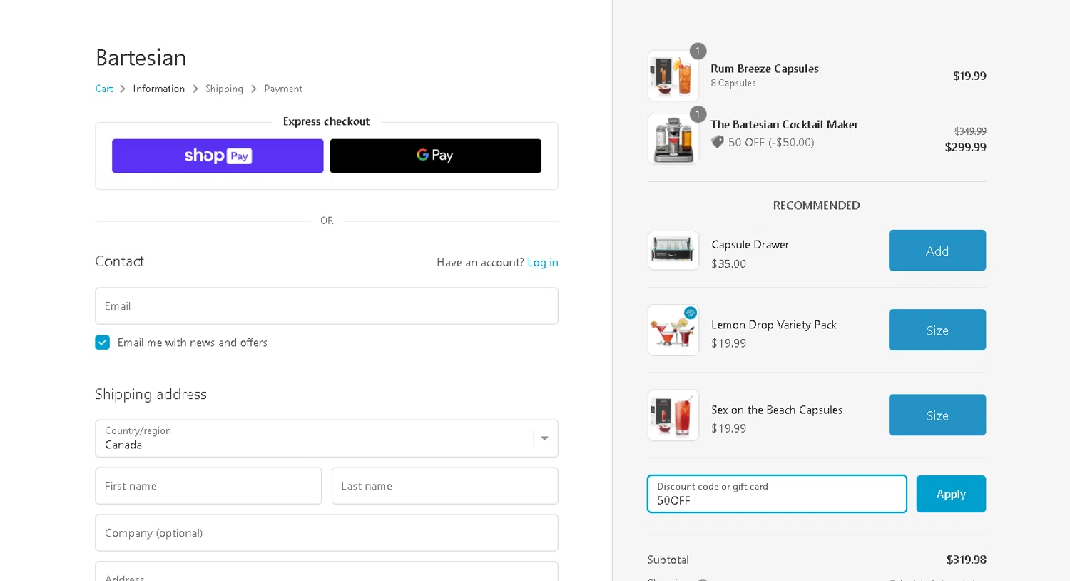 Bartesian Discount Codes 50 Off Coupon Codes in August 2024