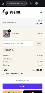 5LECA coupon verification screenshot