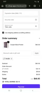 5XUBA coupon verification screenshot