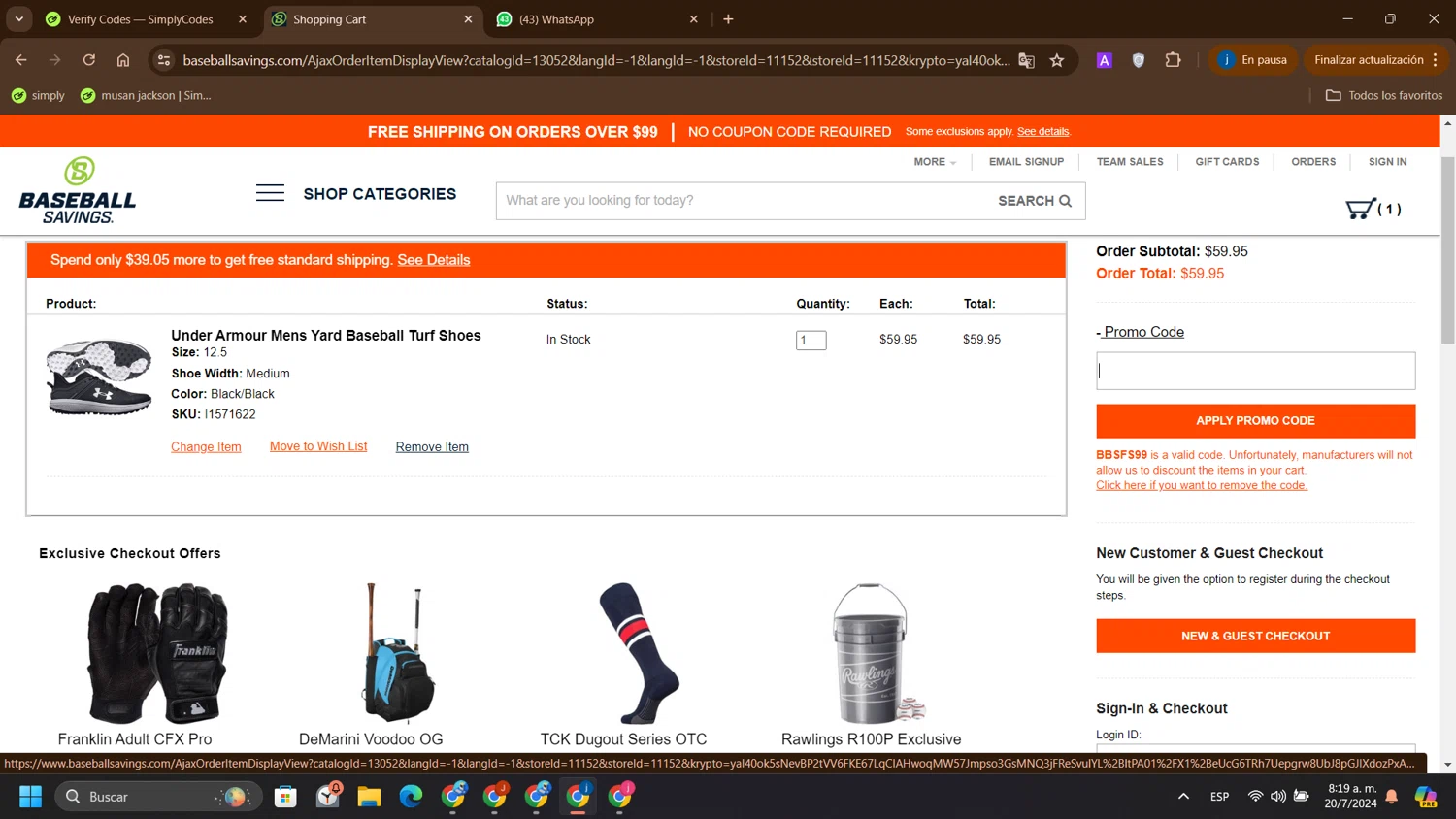 BaseballSavings Promo Codes Free Shipping Coupons in August 2024