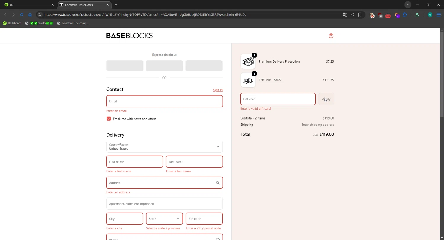 BaseBlocks discount code screenshot showing code SECRET applied at BaseBlocks checkout page. Uploaded by SimplyCodes community member WiseMaestro7997 on Nov 24, 2025
