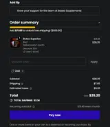 2AM coupon verification screenshot