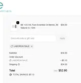 LABORDAYSALE coupon verification screenshot