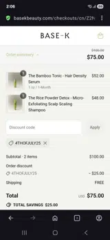 4thofjuly25 coupon verification screenshot
