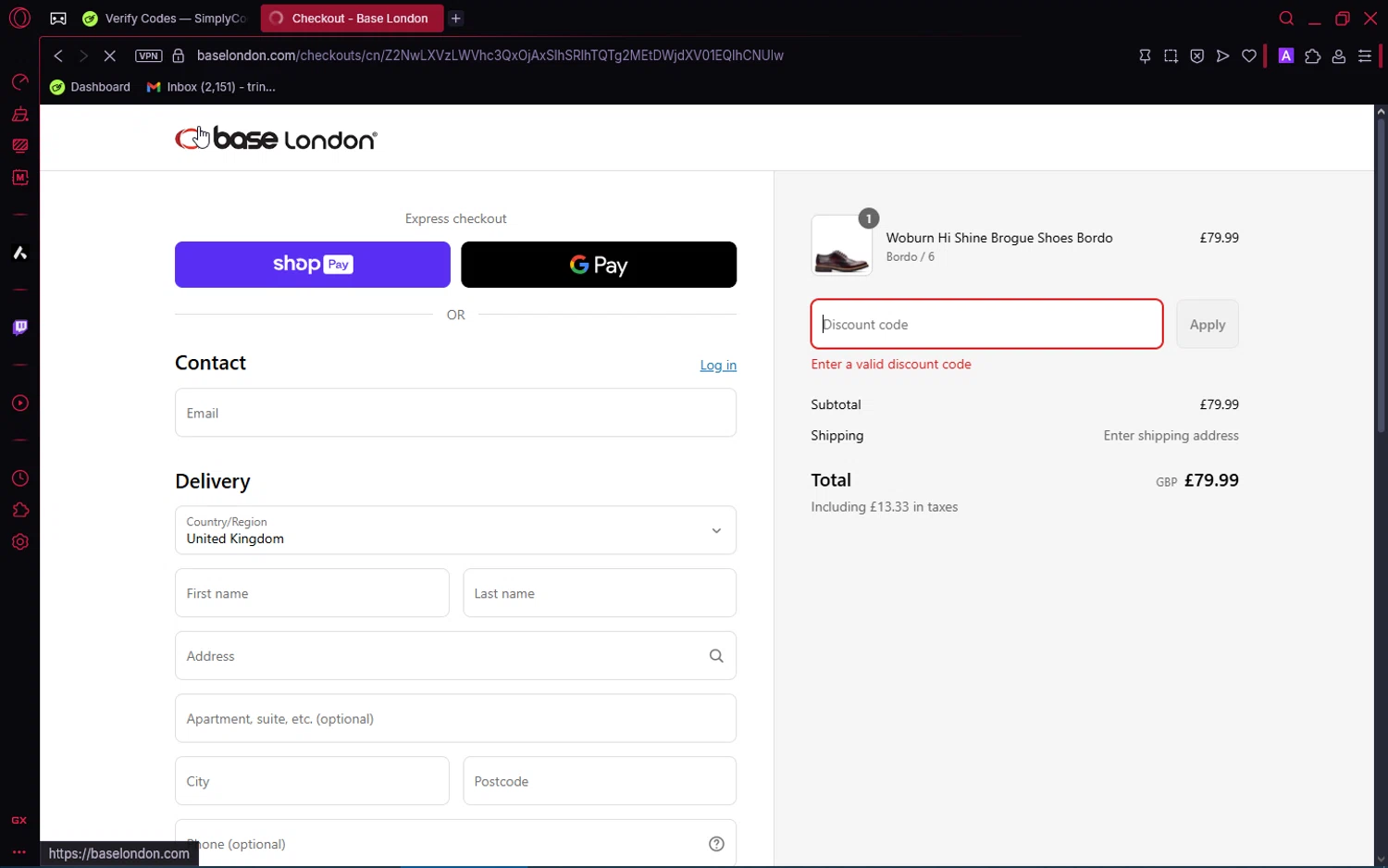 Base London promo code screenshot showing code STUDENT15 applied at Base London checkout page. Uploaded by SimplyCodes community member SaleRanger1759 on Jun 15, 2025
