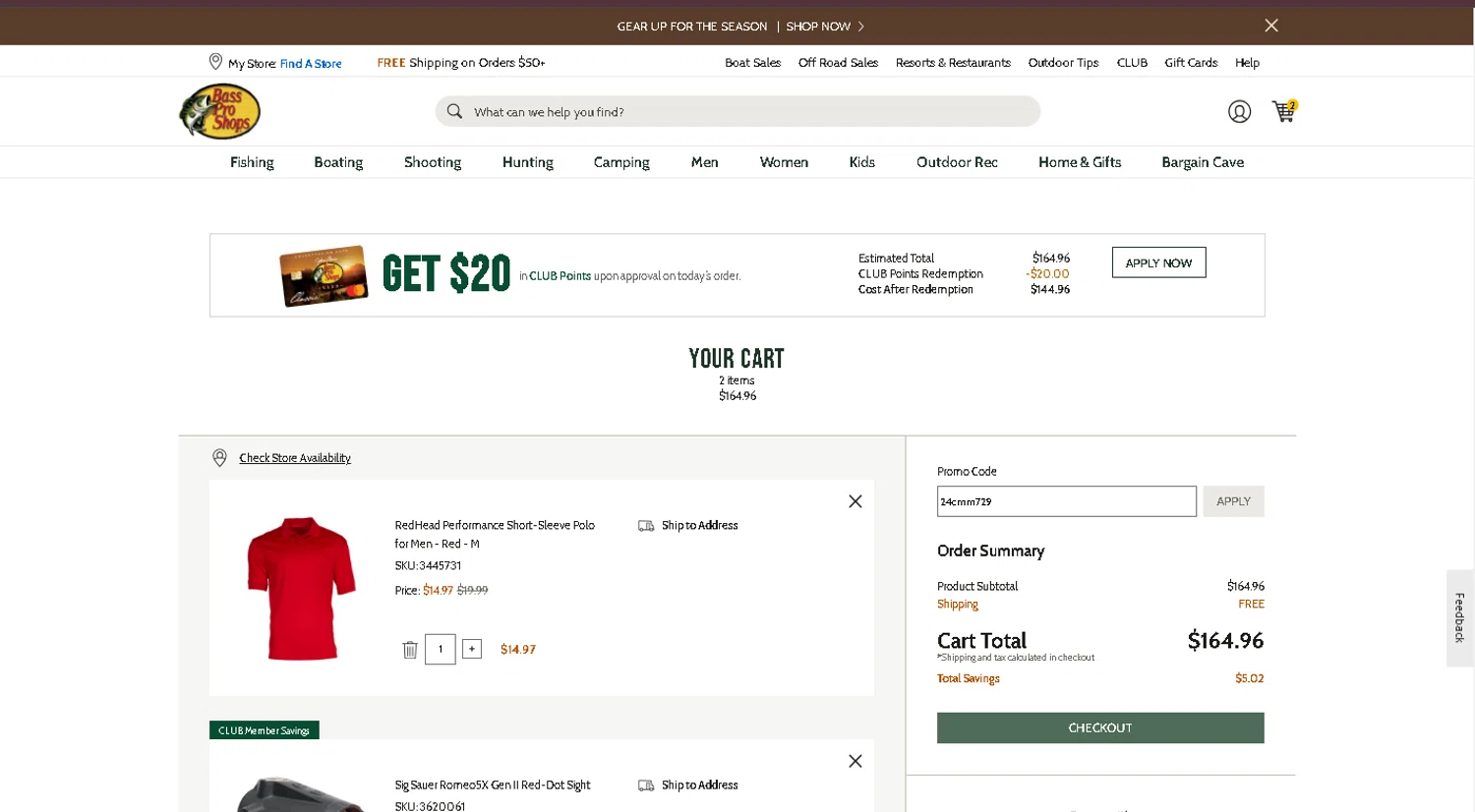 Bass Pro Shops Promo Codes - 20% Off Coupons in August 2024 | SimplyCodes