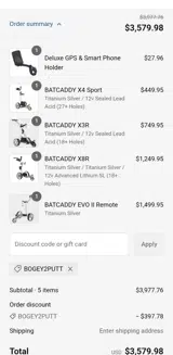 BATCADDY coupon verification screenshot