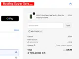 WELCOME10 coupon verification screenshot
