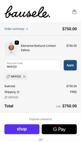 MHH20 coupon verification screenshot