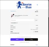 Bavarian Meats coupon verification screenshot