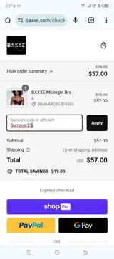 Summer25 coupon verification screenshot