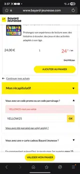 YELLOW25 coupon verification screenshot