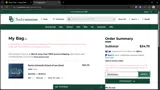Baylor Bears Athletics Shop coupon verification screenshot