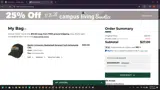 Baylor Bears Athletics Shop coupon verification screenshot