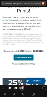 20ACR coupon verification screenshot