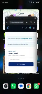 Bayside Peptides coupon verification screenshot