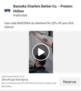 Bazooka Charlies Barber Co. coupon verification screenshot