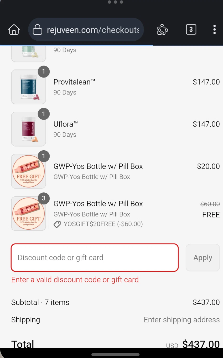 BB Company discount code screenshot showing code tryme applied at BB Company checkout page. Uploaded by SimplyCodes community member nerimarsantaella on Aug 11, 2025