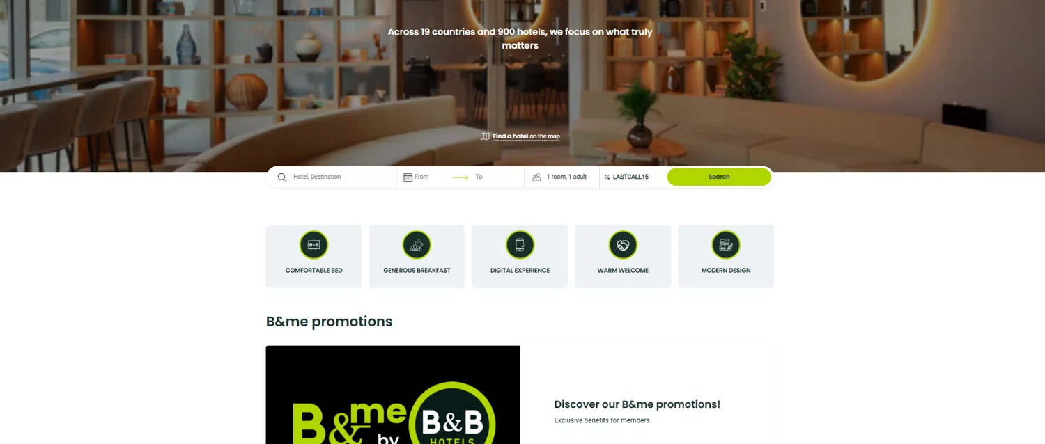 B&B Hotels checkout page showing B&B Hotels promo code box | Screenshot taken by SimplyCodes community member on Feb 1, 2026