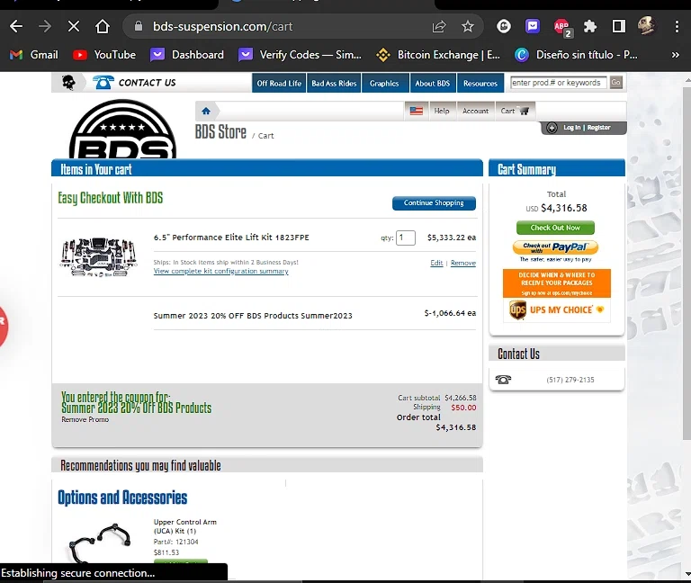 where to use Belltech promo code box