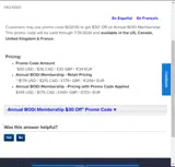 BODi30 coupon verification screenshot