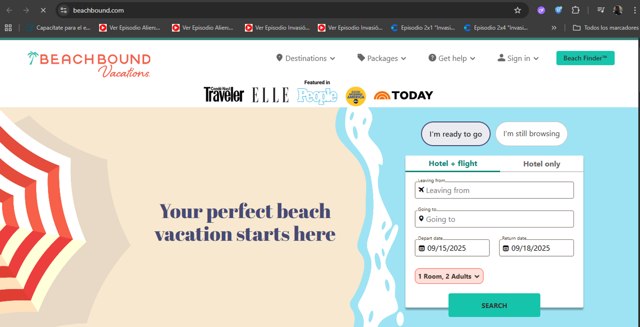 BeachBound checkout page showing BeachBound promo code box | Screenshot taken by SimplyCodes community member on Sep 1, 2025