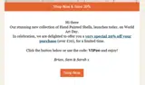 vip20 coupon verification screenshot