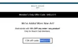 SHELLS15 coupon verification screenshot