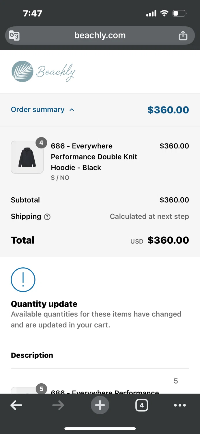 Beachly promo code screenshot showing code SUE applied at Beachly checkout page. Uploaded by SimplyCodes community member carlosbracho414_39a4 on Mar 12, 2025