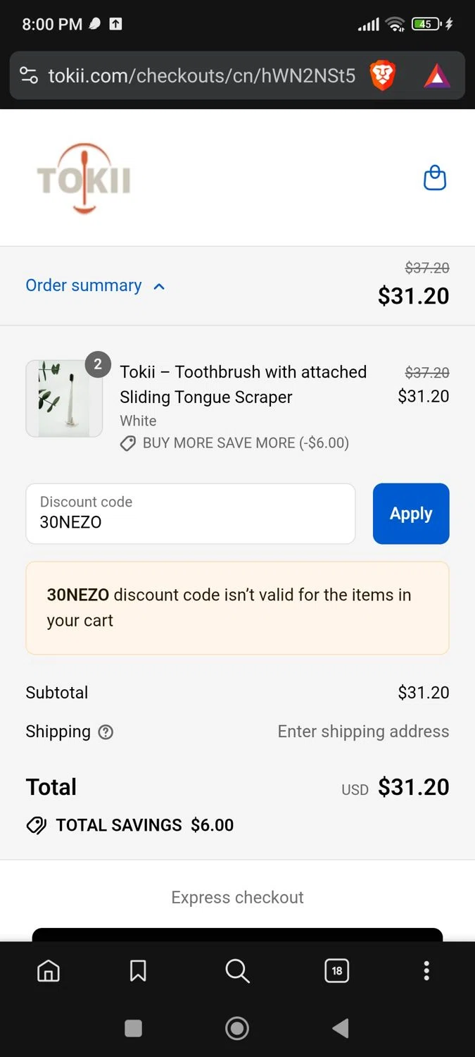 Beach Riot promo code screenshot showing code 20XVLWJF64 applied at Beach Riot checkout page. Uploaded by SimplyCodes community member josegarcia6 on Aug 30, 2025