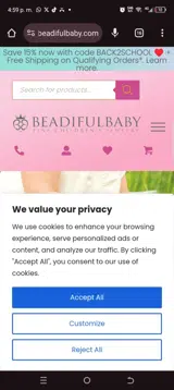 BACK2SCHOOL coupon verification screenshot