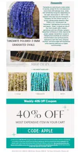 Bead World coupon verification screenshot